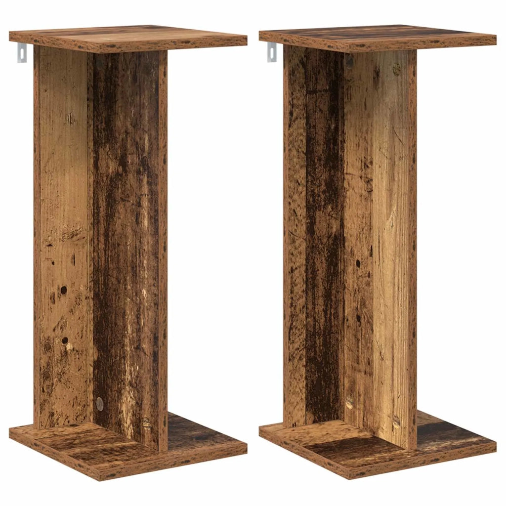 Supporto per piante 2 pcs Legno vecchio 25 x 25,5 x 60,5 cm 899671