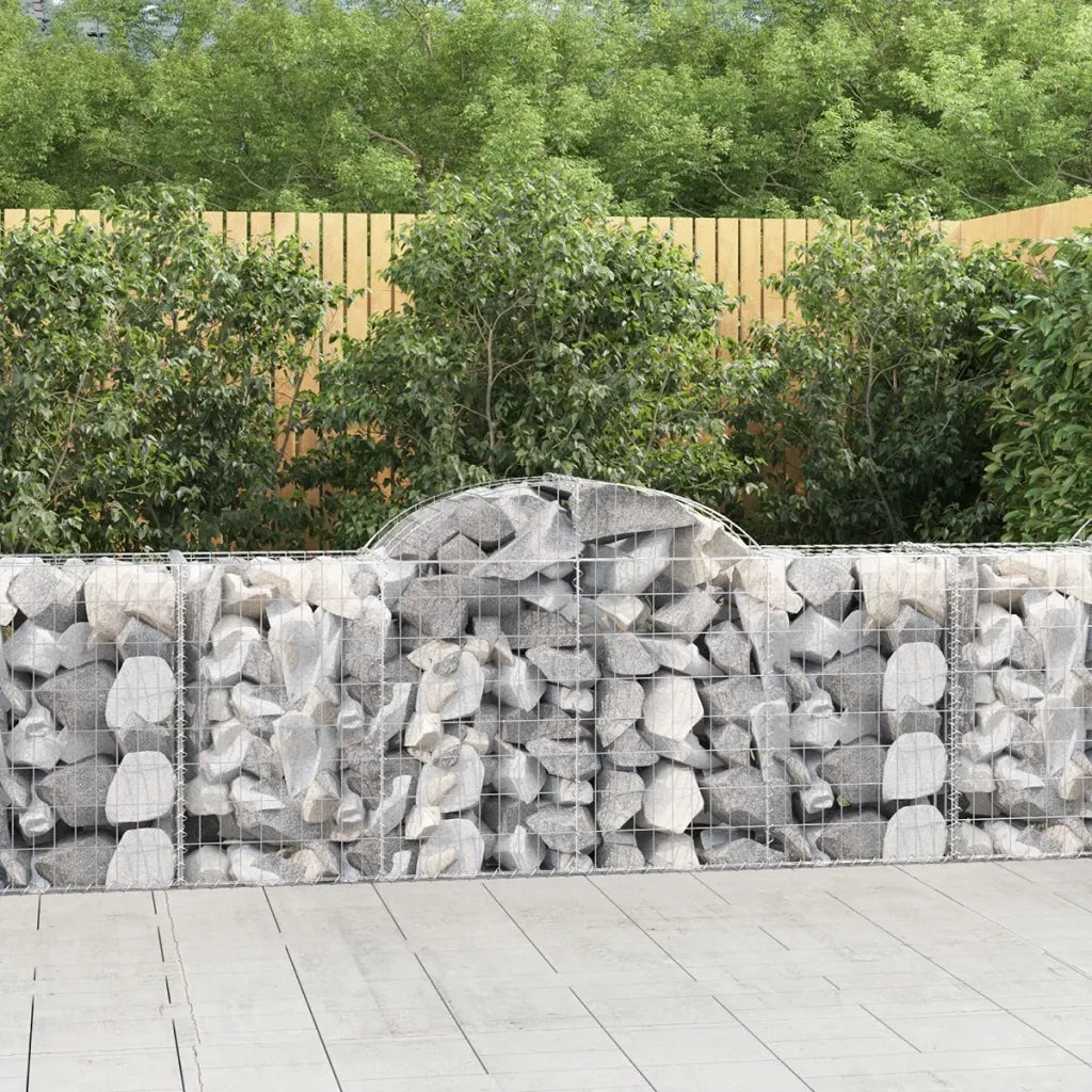 Cesto Gabbione ad Arco 200x50x80/100 cm Ferro Zincatocod mxl 121131