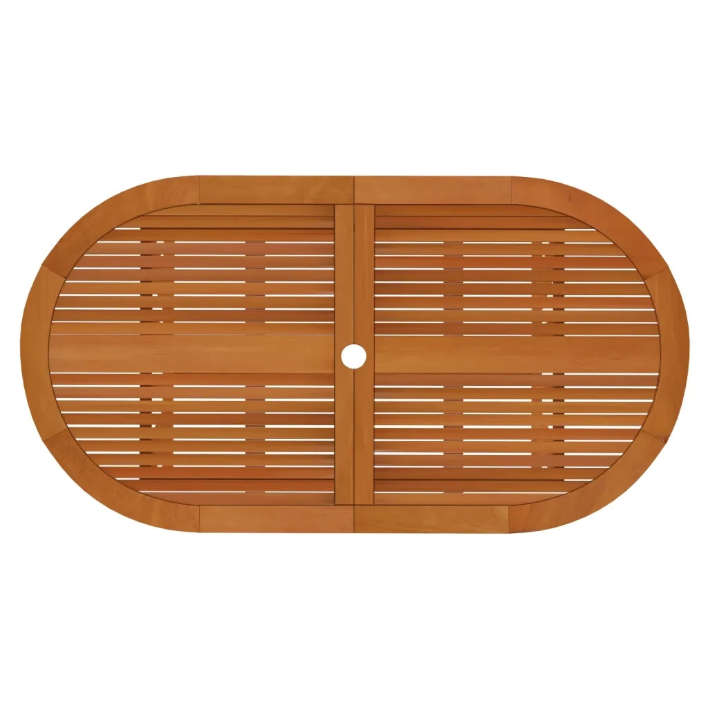Set da Pranzo per Giardino 7 pz in Legno Massello di Eucalipto cod mxl 42720