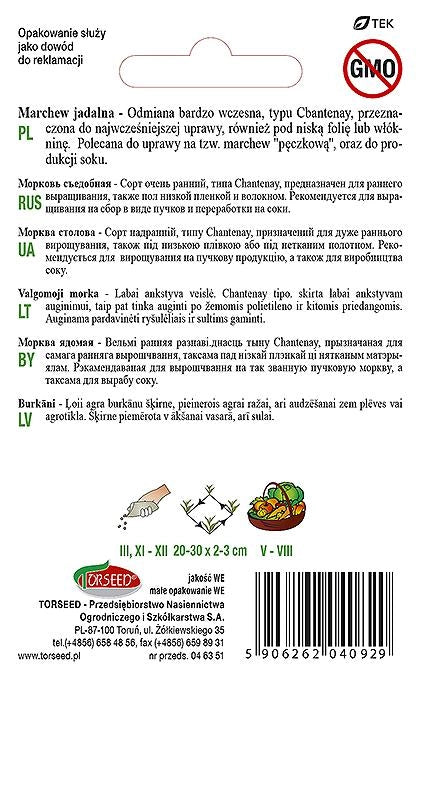 Carota commestibile Chantenay 5g