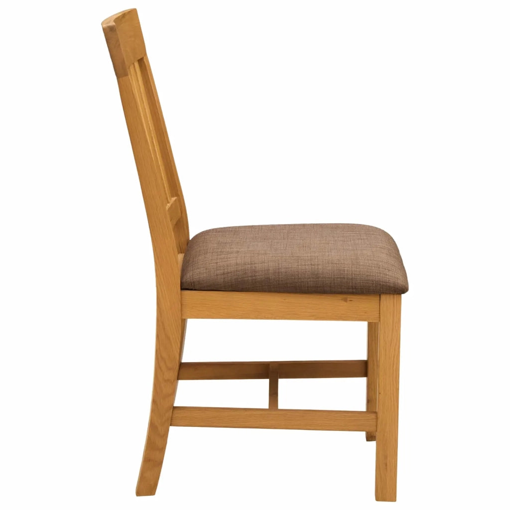 Sedia da pranzo 2 pcs Legno di Quercia Massello Grigio 42039155