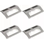 SET 4 LAMPADE SOLARI 15X1X10CM A LUCE CALDA IN ACC