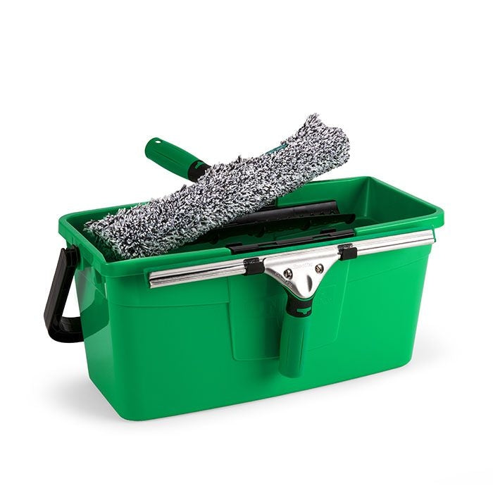Kit ErgoTec Pulizia Vetri Avanzato 3-in-1 (Lavavetro + Tergivetro + Secchio 12 L) | UNGER