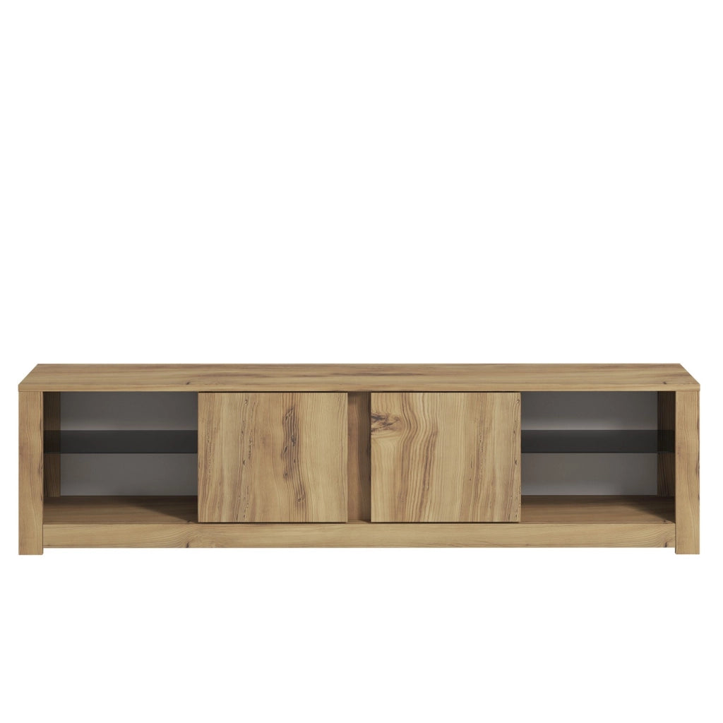Porta TV in legno "Aydos" 180 x 35 x 45 cm - Rovere