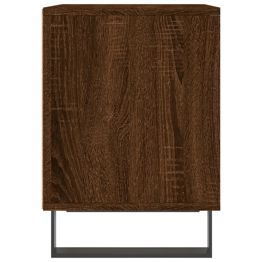 Set di 2 Comodini | Armadio da Notte | Mobiletto da notte Rovere Marrone 40x35x50 cm in Legno Multistrato