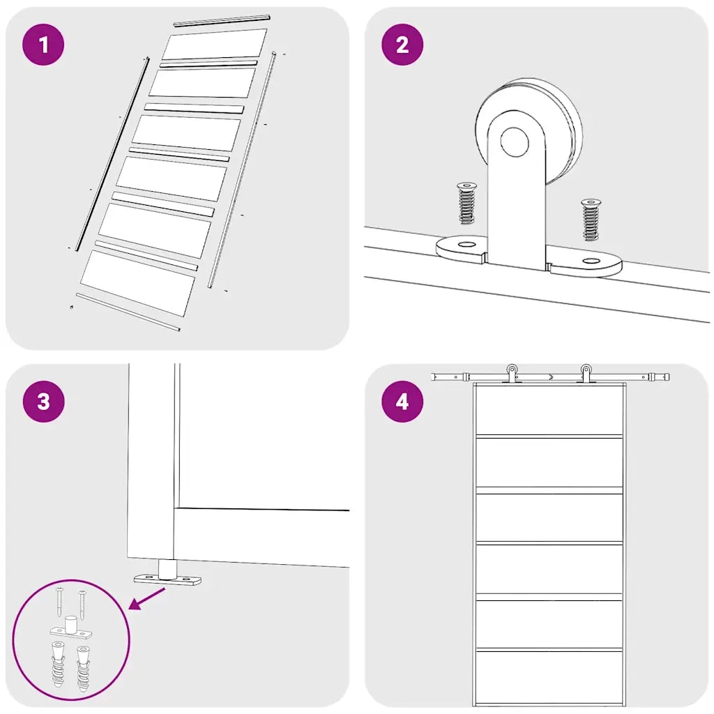 Porta Scorrevole Oro 102,5x205 Vetro Trasparente ESG Alluminio 155162
