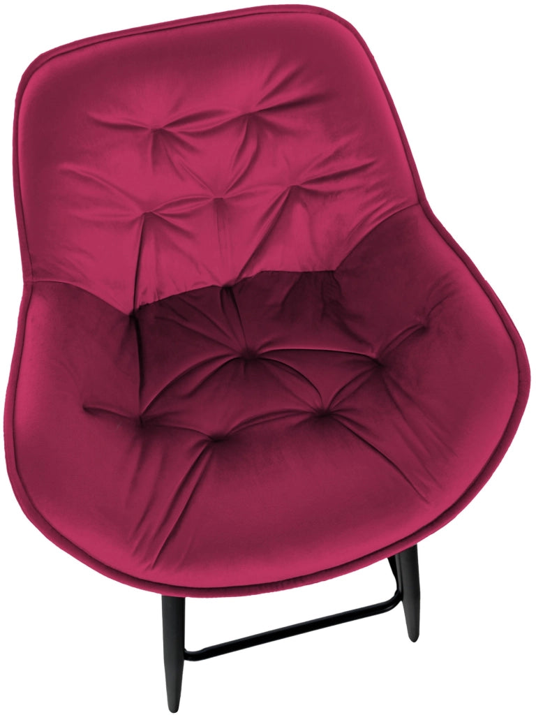 Sgabello da bar Gibson in velluto altezza seduta 76 cm viola