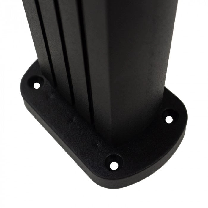 Lampada solare paletto nero LED 1,5W crepuscolare Ecolight