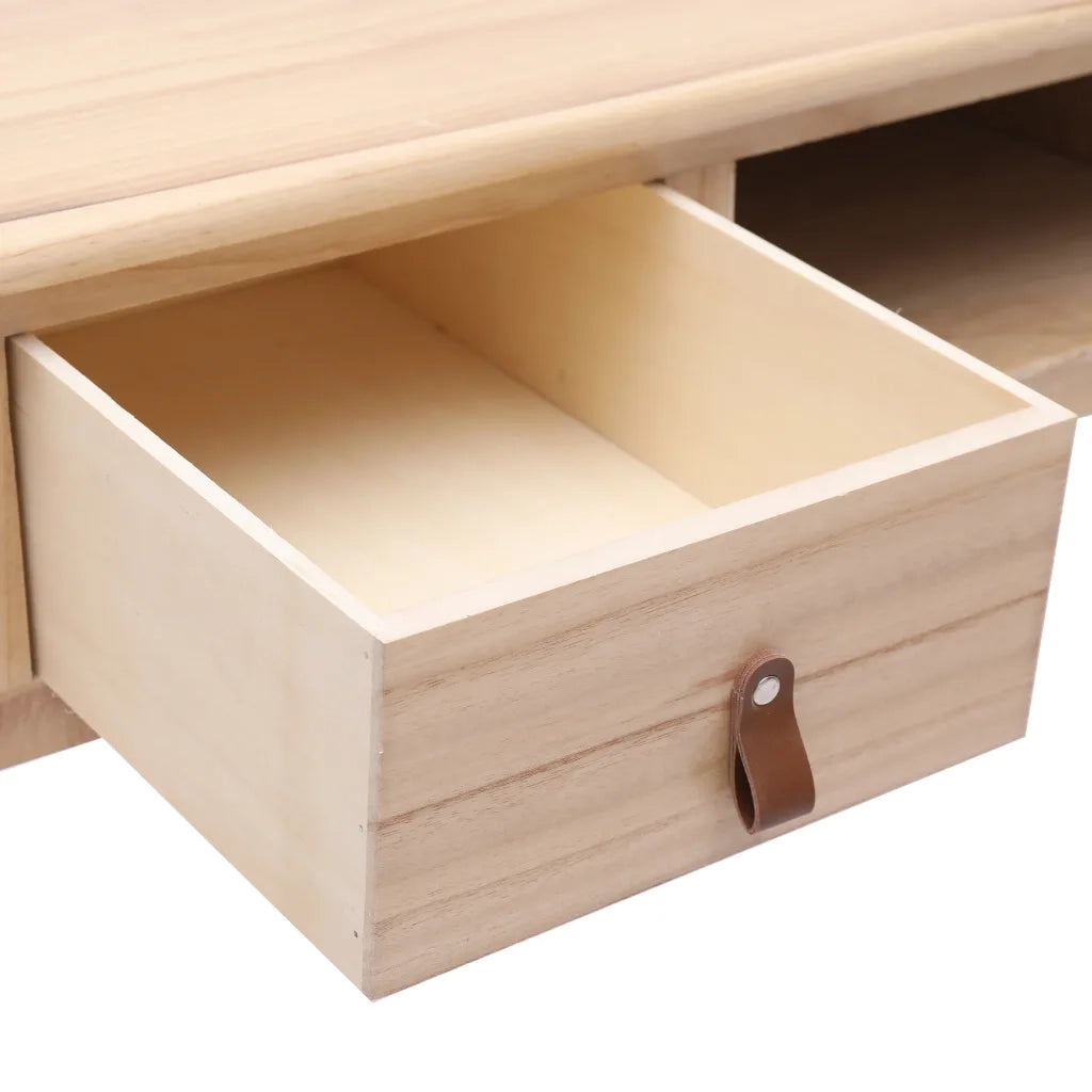 Scrivania Naturale 110x45x76 cm in Legno 284159