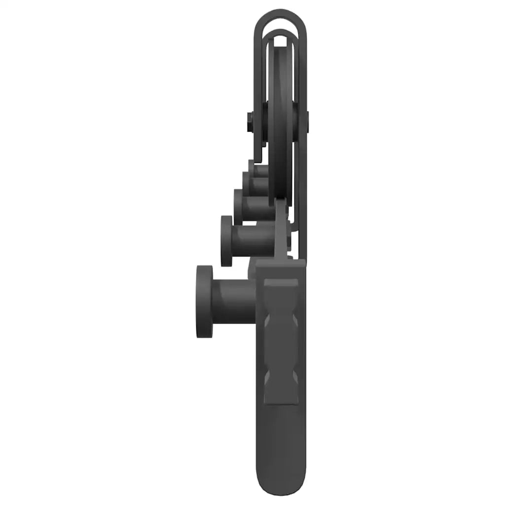 Kit di Binari per Porte Scorrevoli 200 cm Acciaio Nero CFW6747358