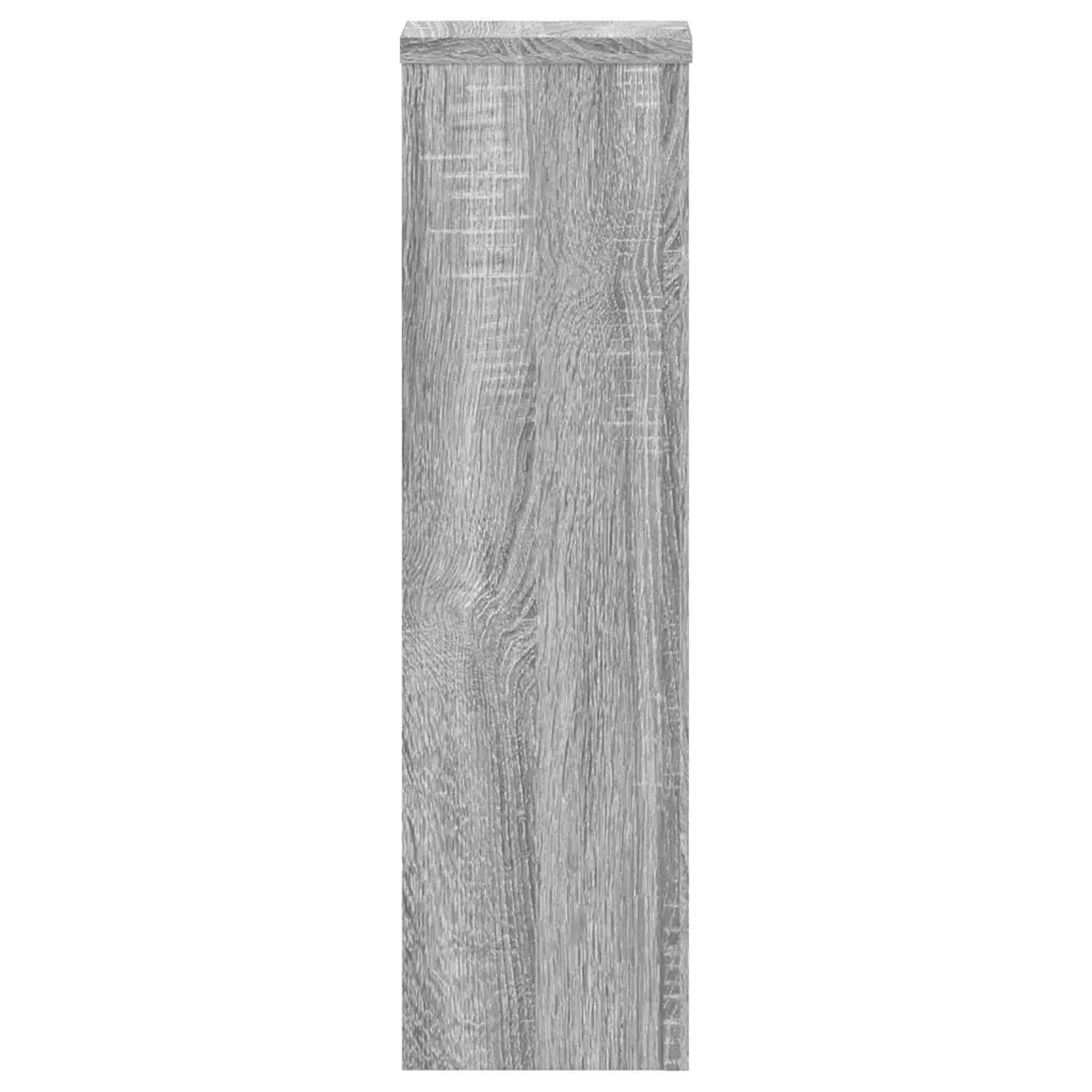 Supporti per Piante 2 pz Grigio 17x17x60 cm in Multistrato