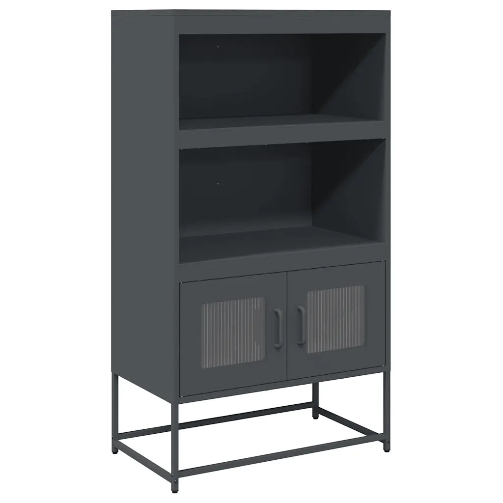 Credenza Antracite 68x39x123 cm Acciaio 853370