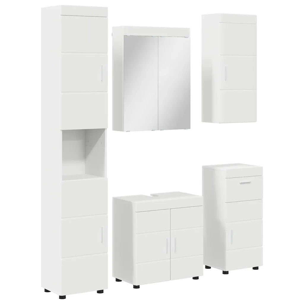 Set di mobili per il bagno TULUM 5 pcs Bianco 60 x 34 x 63 cm 3398054