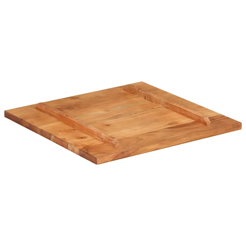 Piano Tavolo in Legno Massello di Acacia 25-27 mm 60x60 cm 285988