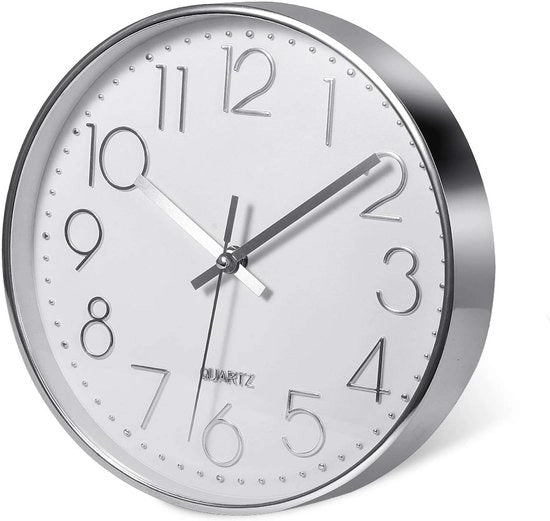 Oro Moderno Clessidra da Parete 25 cm - Decorazione Stilizzata e Silenziosa per Casa e Ufficio