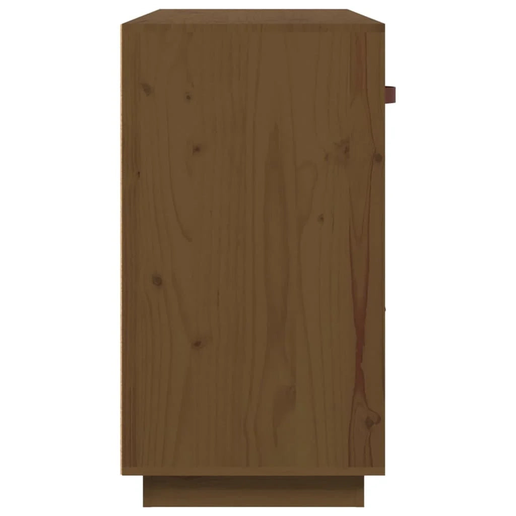 Buffet credenza cassettiera armadio mobile contenitore organizer per cucina soggiorno salotto 100 x 40 x 75 cm legno massello di pino marrone 02_0035729