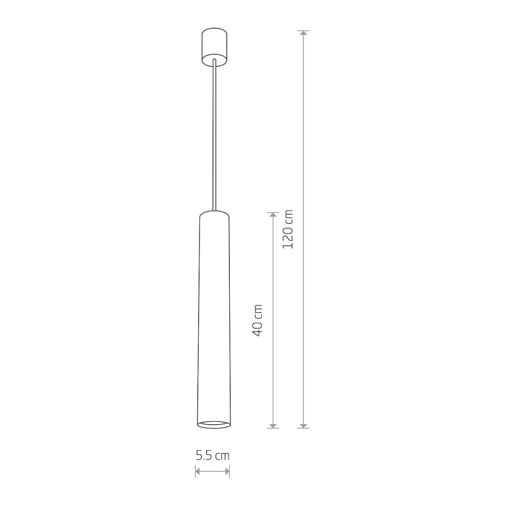 Lampada a sospensione Nowodvorski Eye nera GU10 Ø5cm