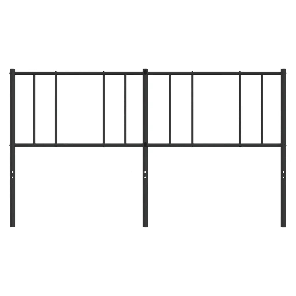 Testiera in Metallo Nero 200 cm