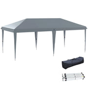 Gazebo da Giardino Pieghevole ¨C zephmum ¨C Grigio 6x3 m