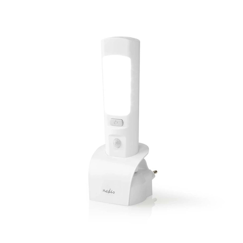 Torcia LED regolabile 2 in 1 con sensore di movimento Bianco Nedis