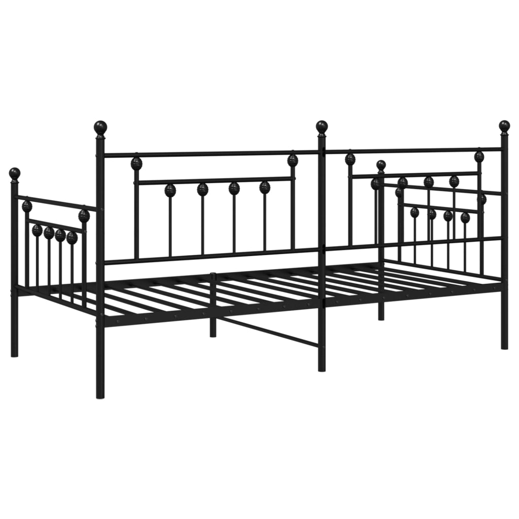 Struttura Daybed  Nera 107x203 cm in Acciaio