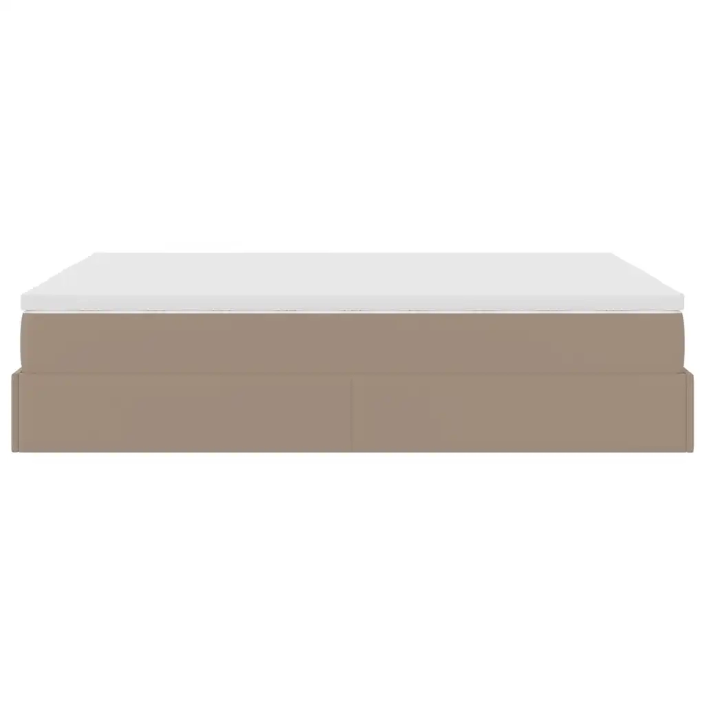 Struttura Letto Pouf con Materasso 140x200 cm Similpelle 3311045