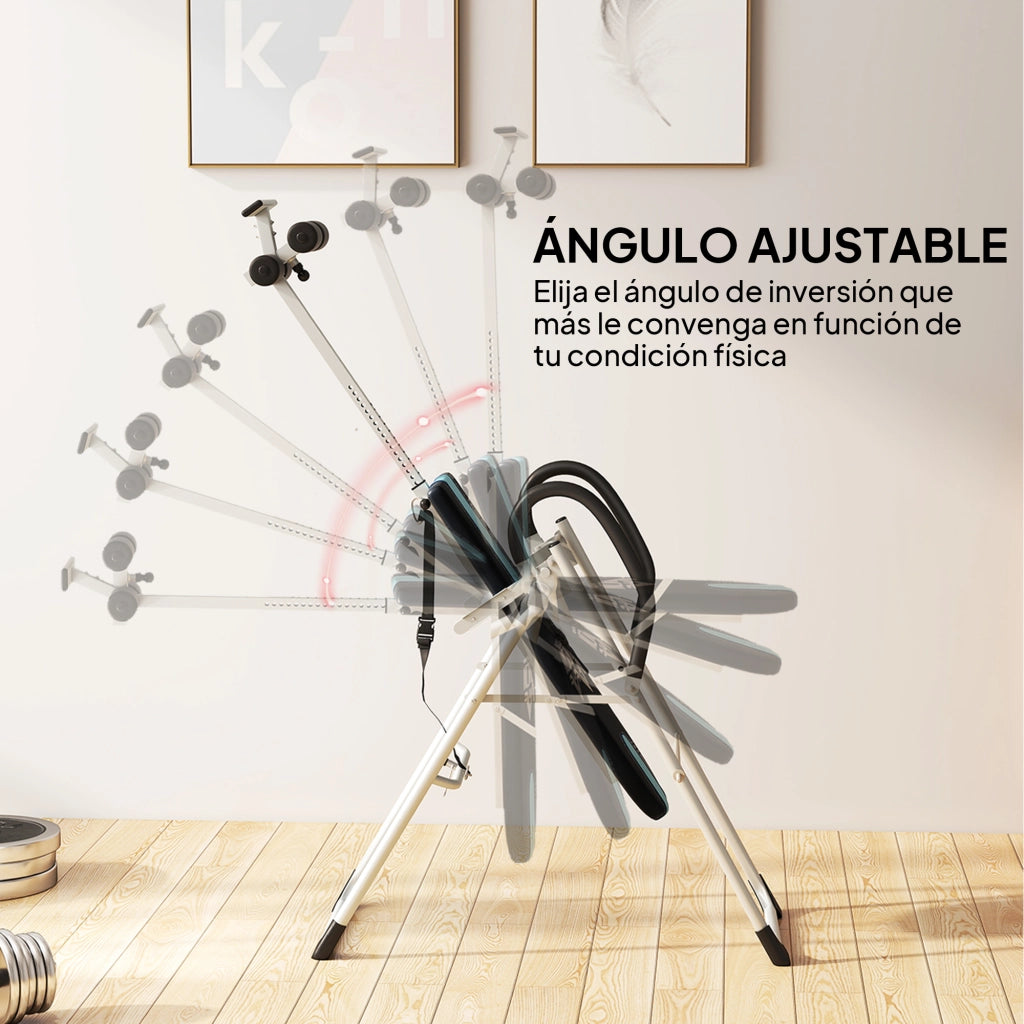 Tavolo pieghevole regolabile in altezza ¨C zephmum ¨C nero e blu 112x65x126 cm