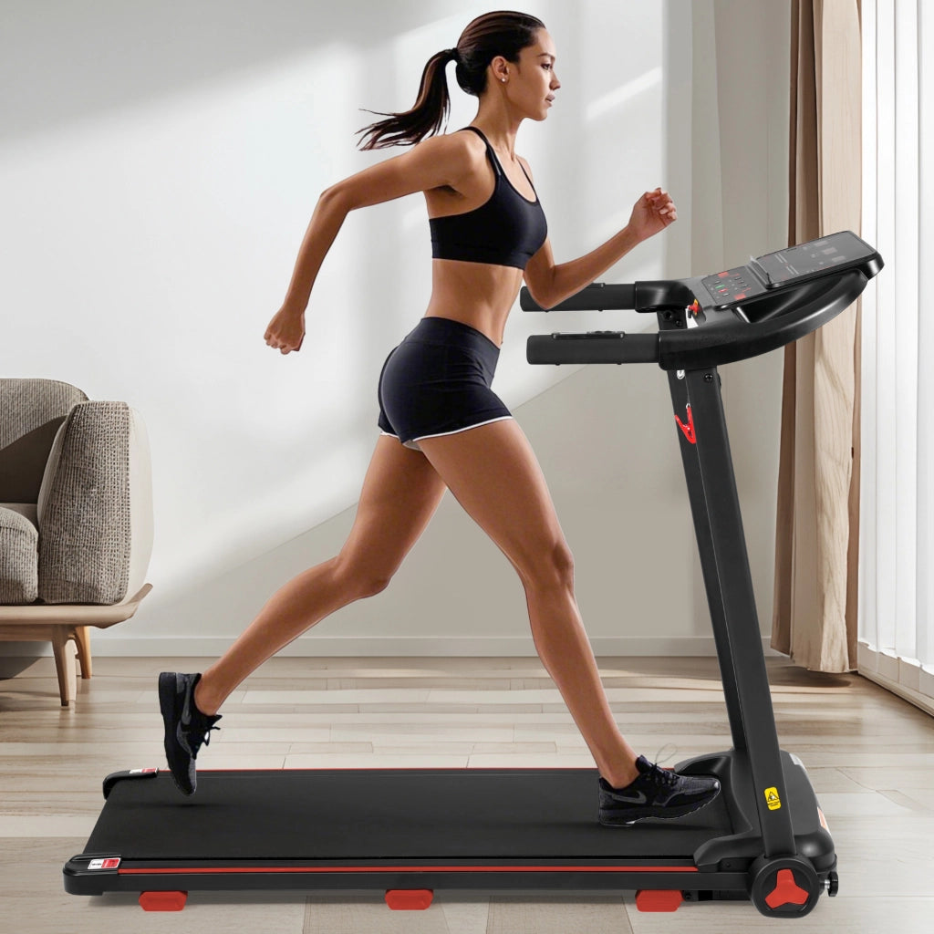 Tapis Roulant Pieghevole 3,0 HP fino a 14 km/h con Inclinazione 8%, Bluetooth e Portata 120 kg