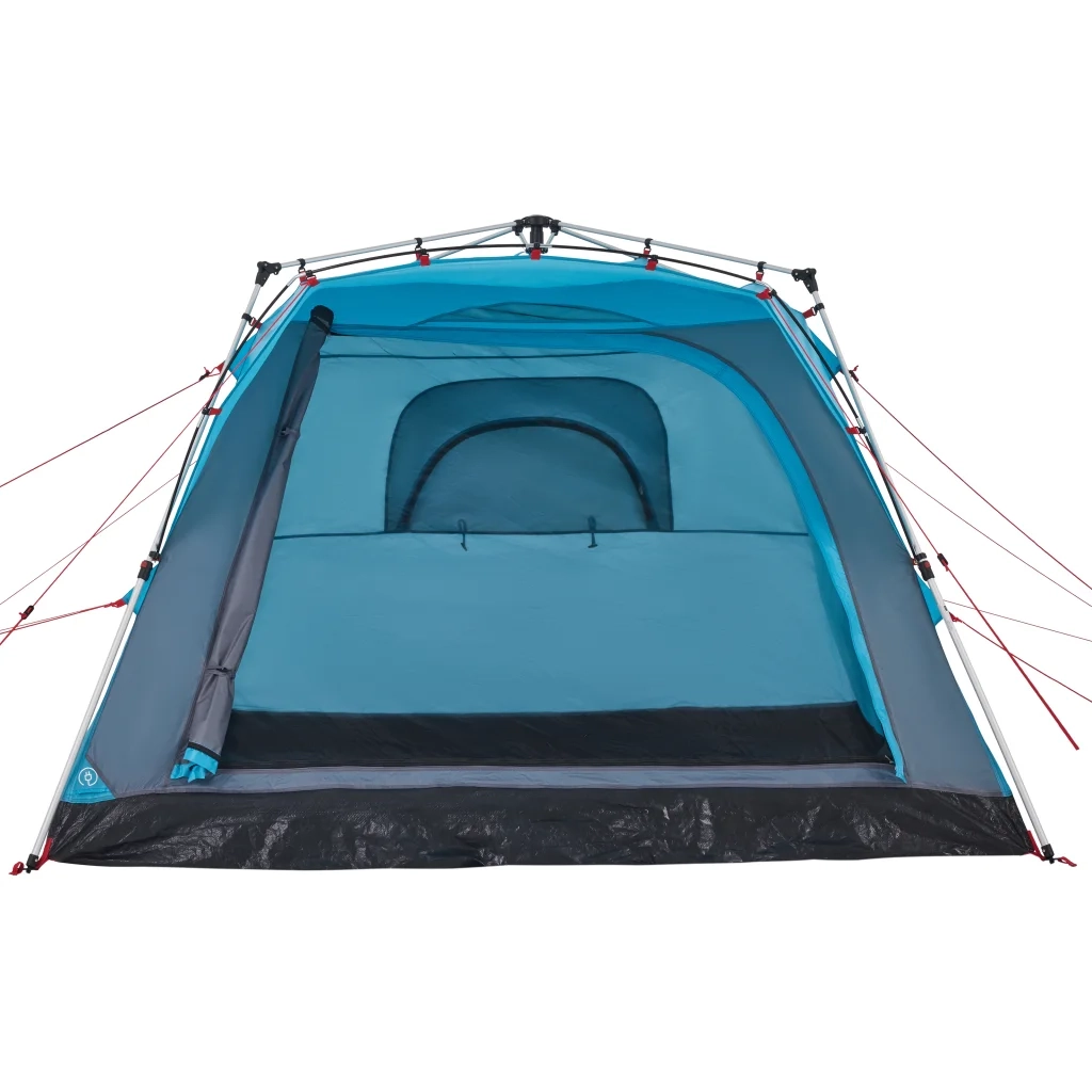 Tenda da Campeggio Cabina 4 Persone-Tenda per Escursionismo Blu a Rilascio Rapido 566319