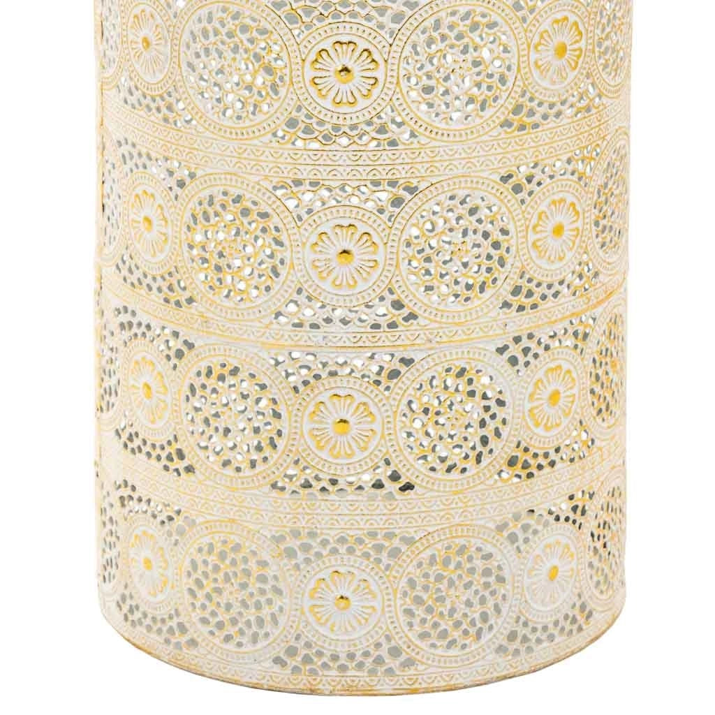 Portaombrelli tondo in metallo dorato 20x20x53h