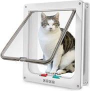 Cat Flap XL - Bianco - Dimensioni interno: 20 cm (L) x 22 cm (A)