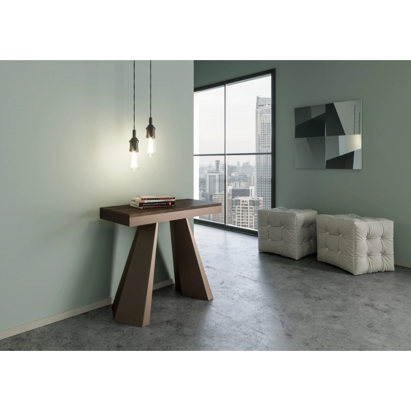 Consolle allungabile 90x40/300 cm Diamante Evolution telaio Orso - Noce