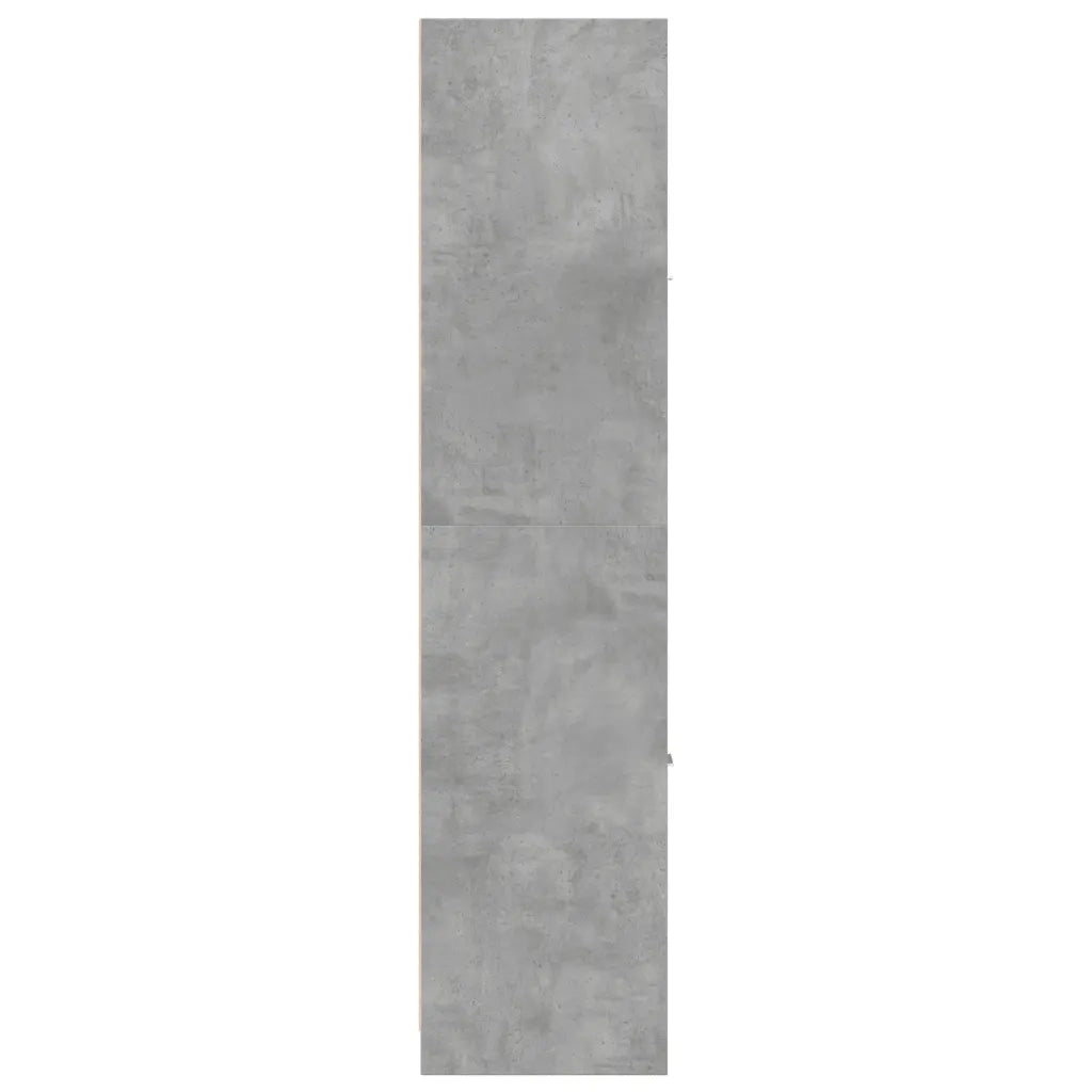 vidaXL Armadietto da Farmacia Grigio Cemento 30x41x174,5 cm Truciolato
