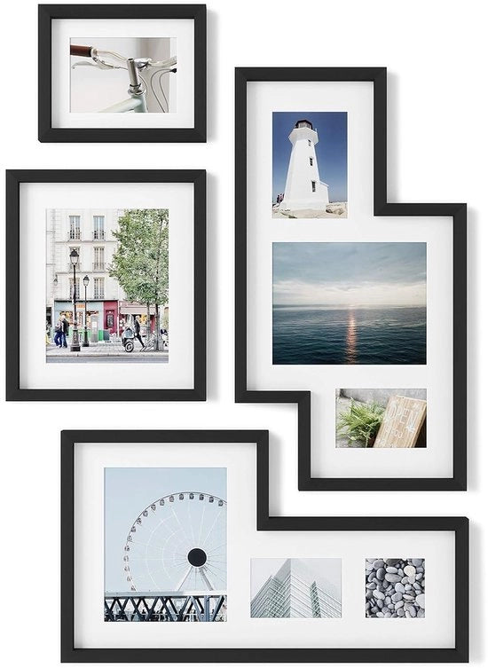 Set di 4 cornici per foto - Design moderno - Crea la tua parete di foto
