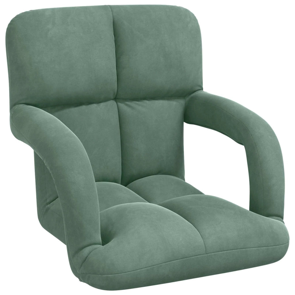 Sedia da Pavimento Verde Mare 58 x 62 x 58 cm Velluto 42028141