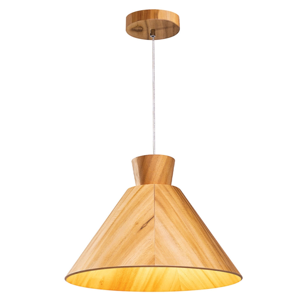 Lampada a sospensione Conical teak Ø40 E27 Quintiesse