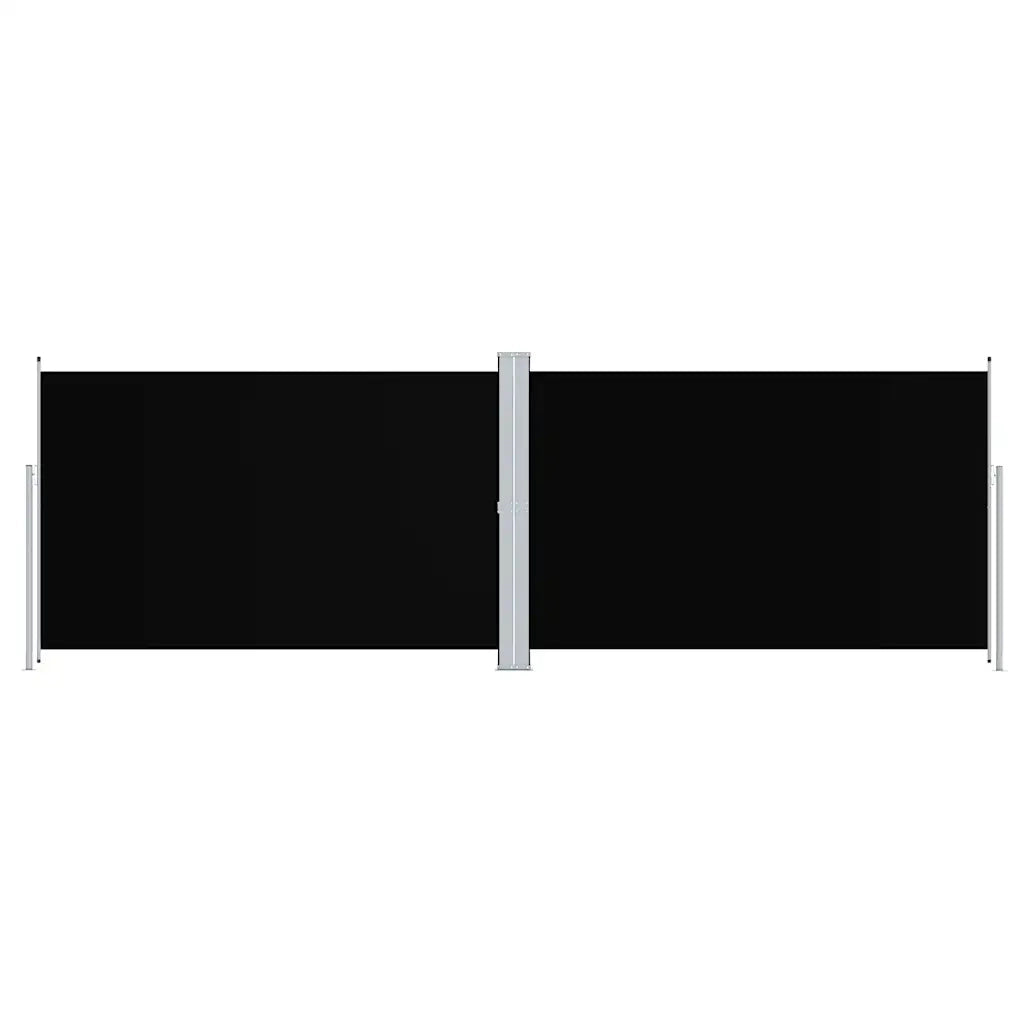 Tenda da Sole Laterale Retrattile Nera 200x600 cm 318006