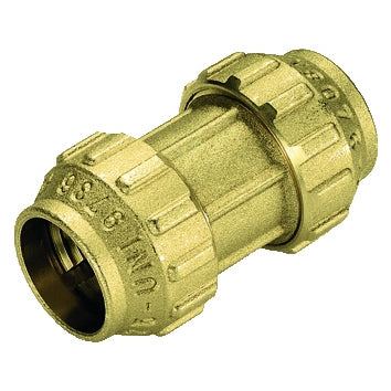 RACCORDO DIRITTO DOPPIO IN OTTONE TIEMME- Diam. 20- TIEMM- pezzi 1