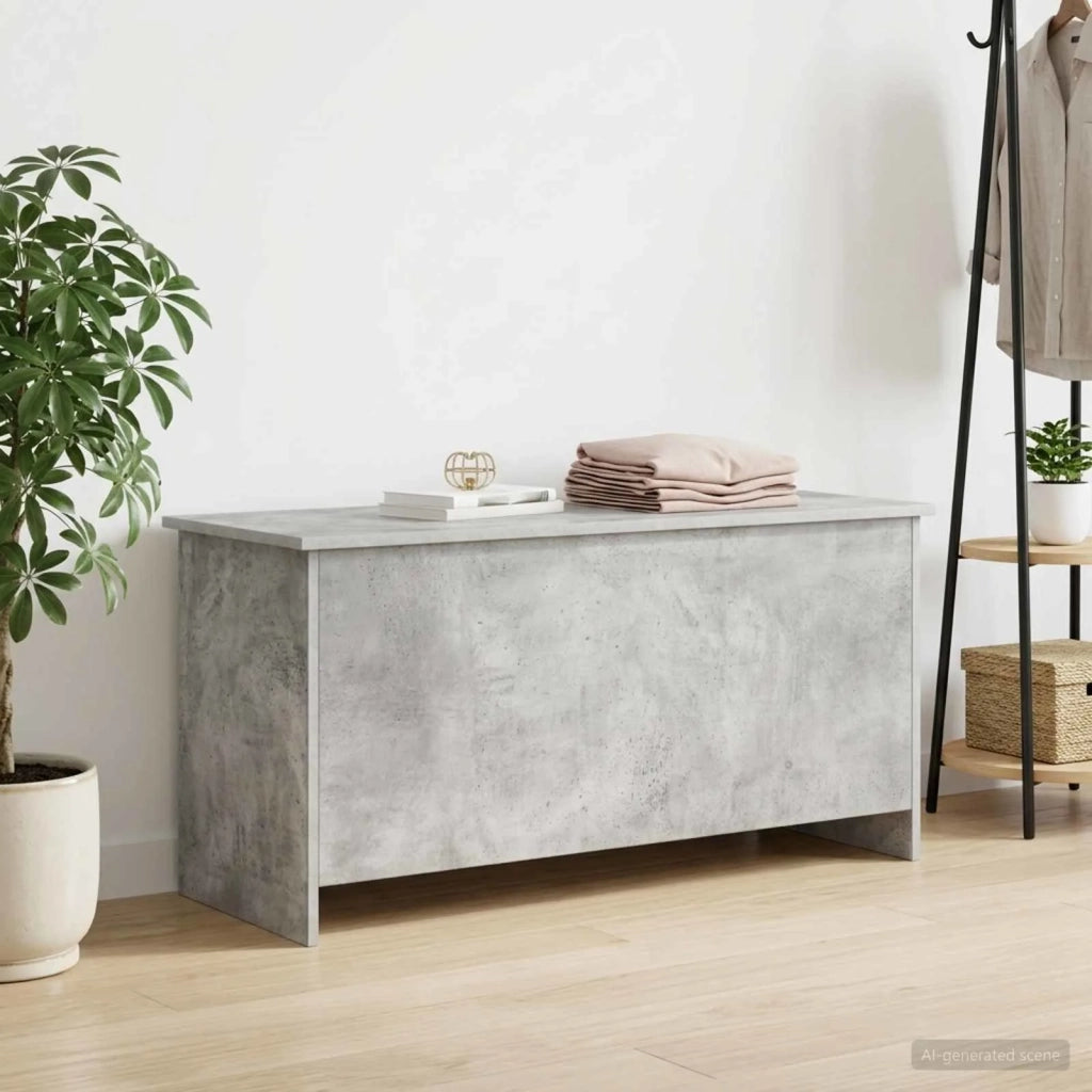 Cassa di stoccaggio Grigio Cemento 100 x 40 x 50 cm 8011270