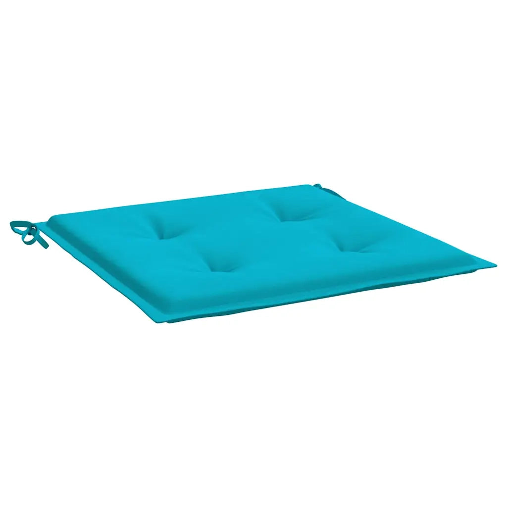 Cuscini per Sedia 2 pz Turchese 50x50x4 cm in Tessuto 361095