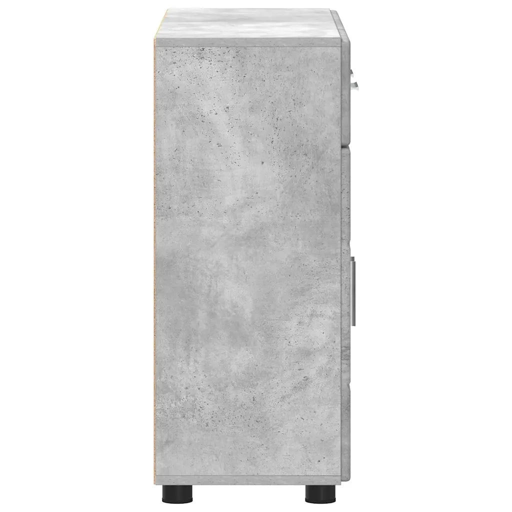 Credenza con porta FLORIN Grigio cemento 88,5 x 30,5 x 73 cm 880314