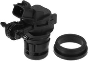 Pompa per lavavetri per Mazda 3 - Materiale plastico/gomma - 2 Pinne - 67x45x76mm - Facile da installare - Accessorio non originale - Pompa per lavavetri