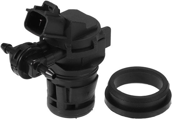 Pompa per lavavetri per Mazda 3 - Materiale plastico/gomma - 2 Pinne - 67x45x76mm - Facile da installare - Accessorio non originale - Pompa per lavavetri