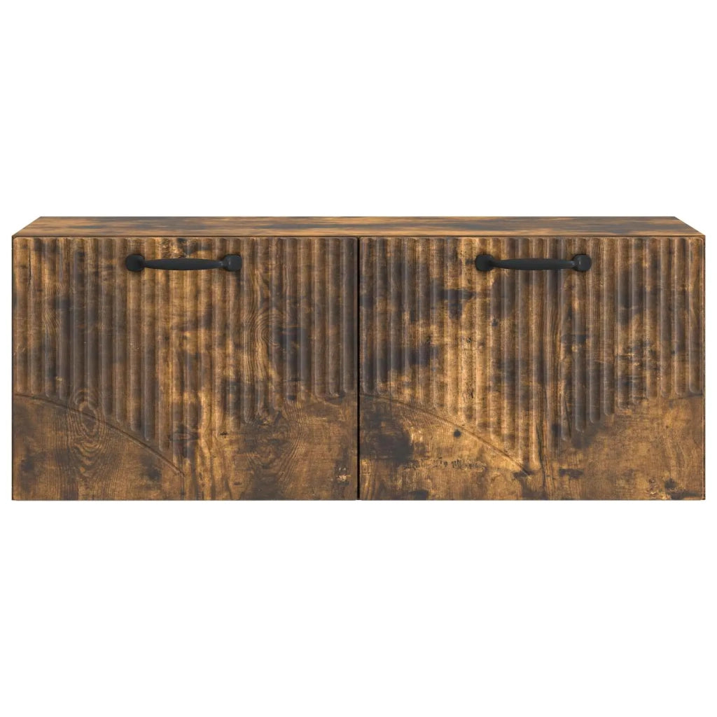 Mobile Porta TV da Muro Rovere Fumo 78,5 x 31 x 30 cm