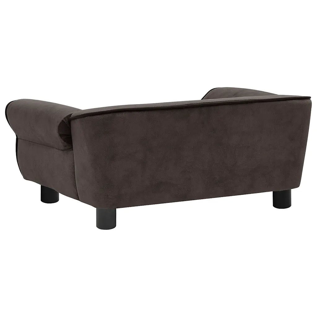 Divano per Cani-Sofa per animali domestici-Divanetto Marrone 72x45x30 cm in Peluche