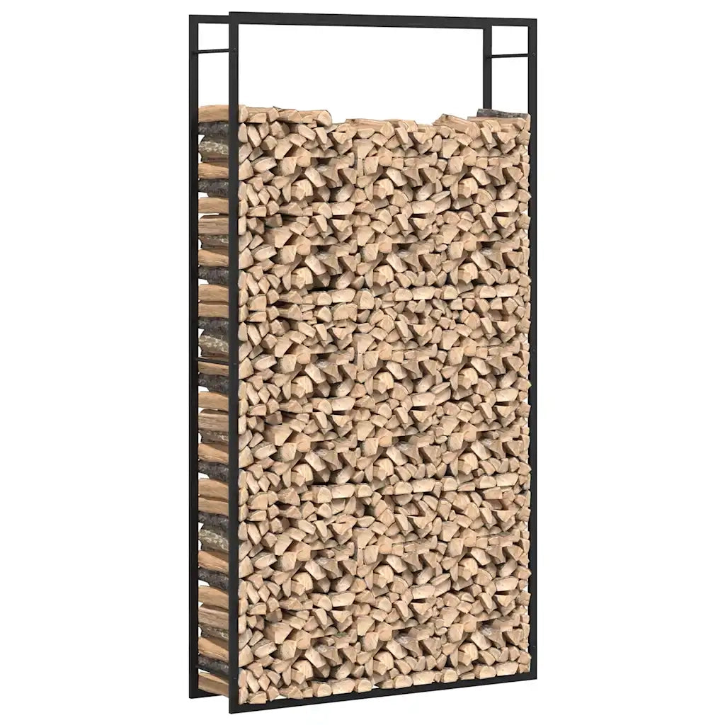 Portalegna Nero Opaco 110x28x214 cm in Acciaio cod mxl 66901