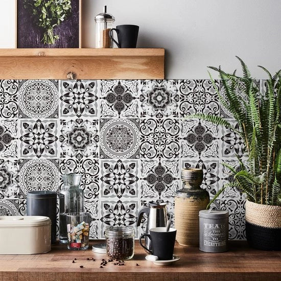 Stickers per Tegola in PVC a Mosaico, 24 Stucchi, Autoadesivi per Parete, Impermeabili, per Cucina, Cassetto, Mobili, Tavolo