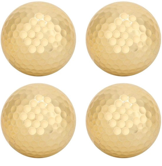 Palline da Golf Gialle per Alta Visibilità - 4 Stuks - Leggere e Resistenti - 392 Fessure - Ideali per gli Allenamenti