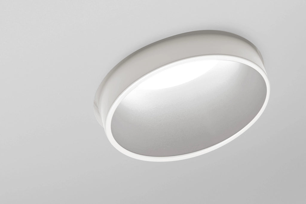 THESSALY faretto per Incasso 1 Luce Bordo bianco attacco faretto GU10 d.10cm