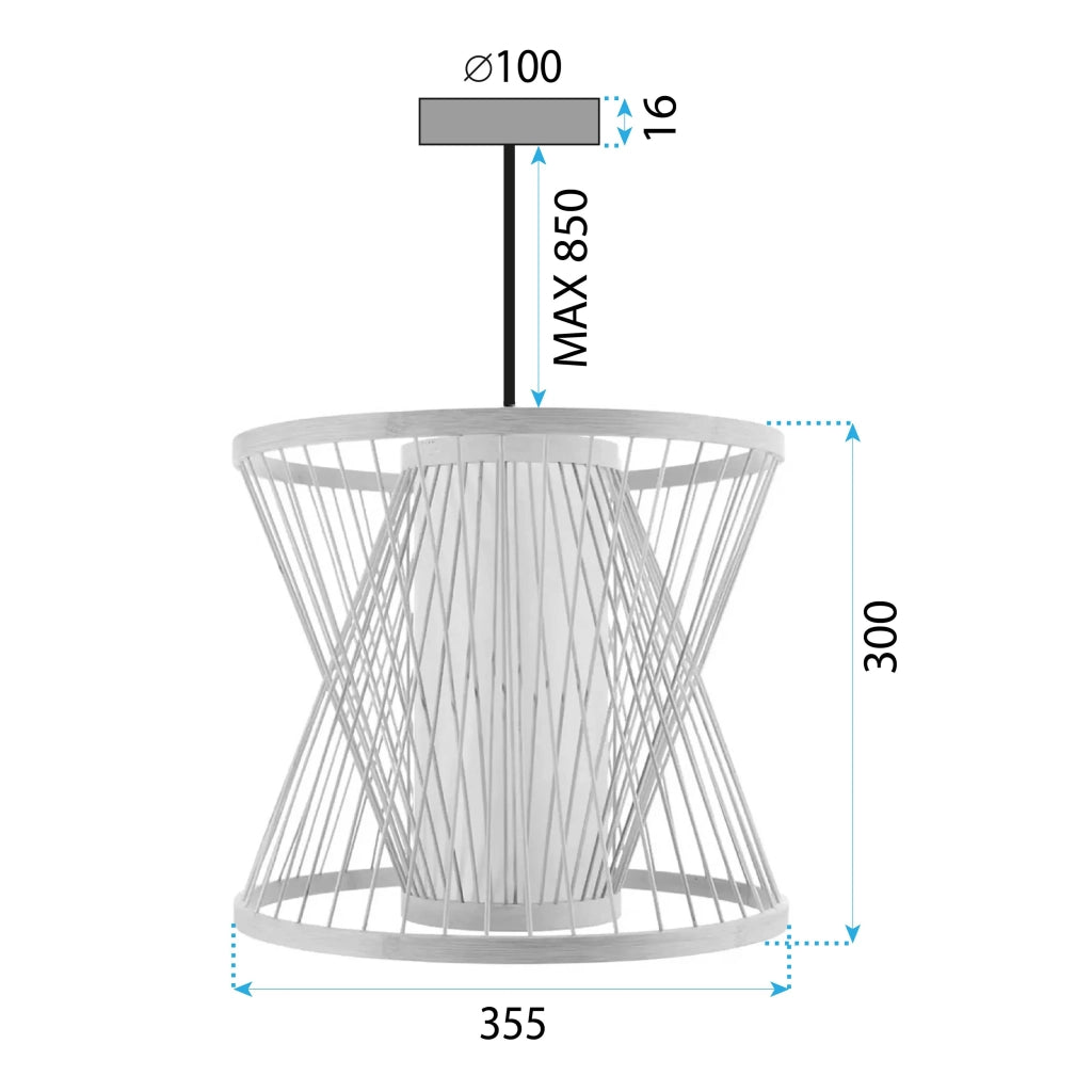 Lampada Da Soffitto Bamboo APP1630-1CP